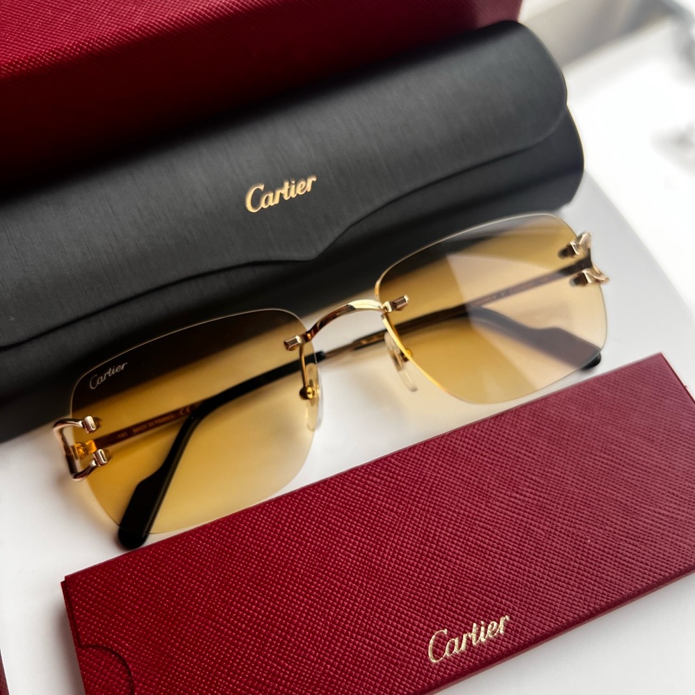 Cartier CT0330S Gold Sunglasses